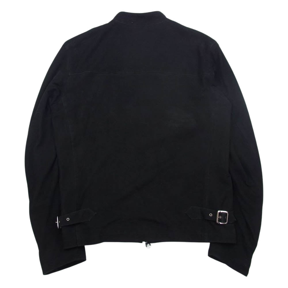 チンクアンタ H-502/1 スエード レザー シングルライダース ジャケット ブラック系 48【中古】