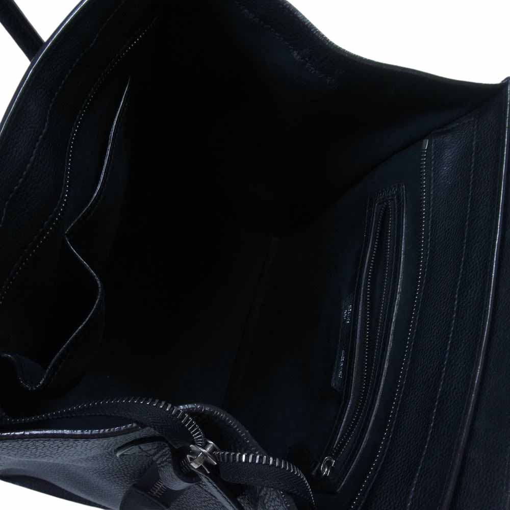CELINE セリーヌ ラゲージ ミニ ショッパー トート ハンド バッグ ブラック系【中古】
