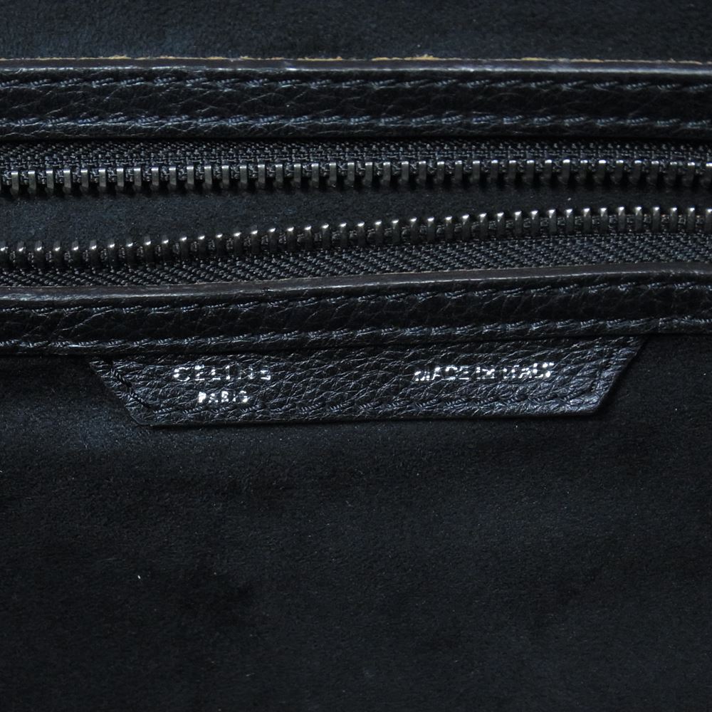 CELINE セリーヌ ラゲージ ミニ ショッパー トート ハンド バッグ ブラック系【中古】