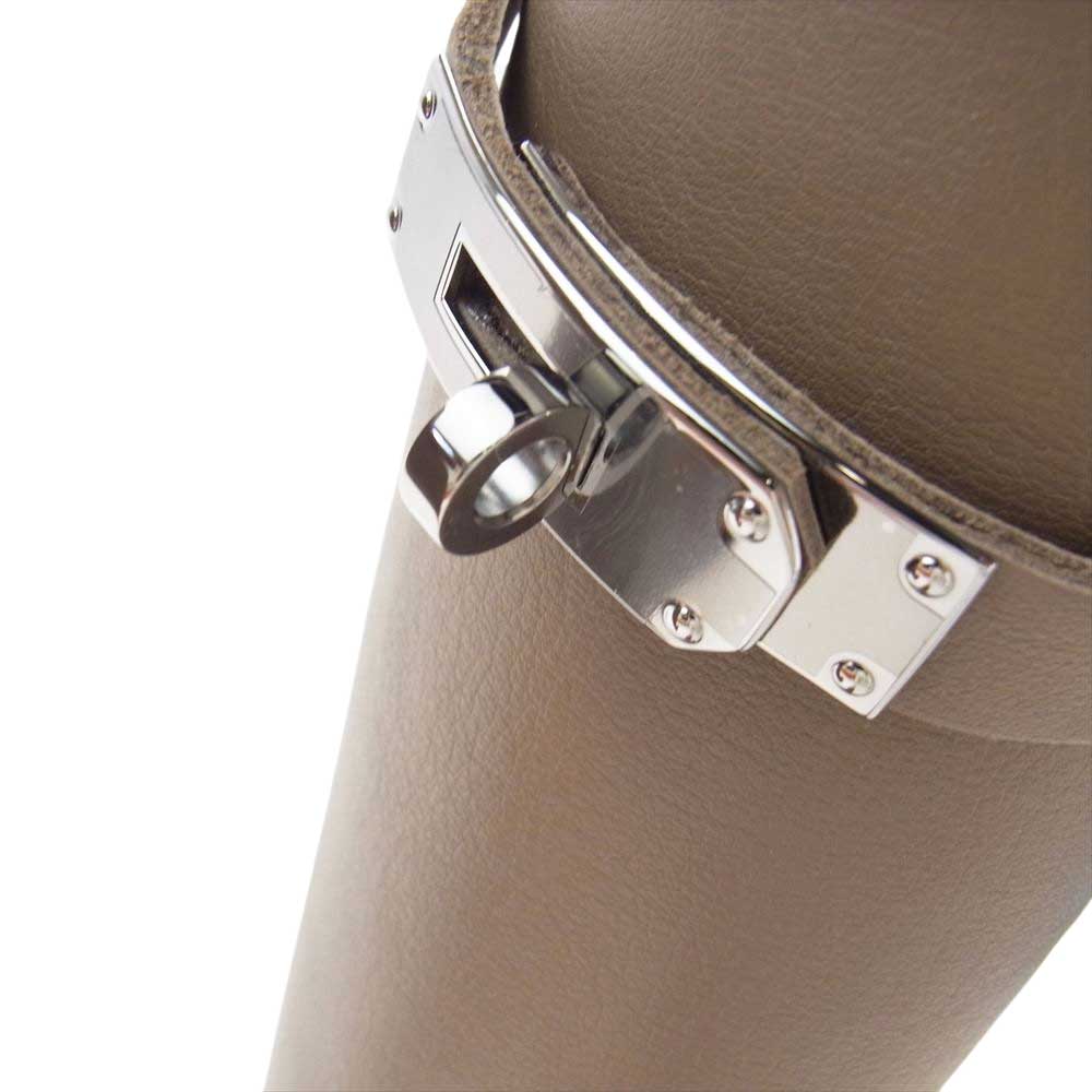HERMES エルメス ケリー金具 レザー ジャンピング ブーツ エトゥープ ベージュ系 36【中古】