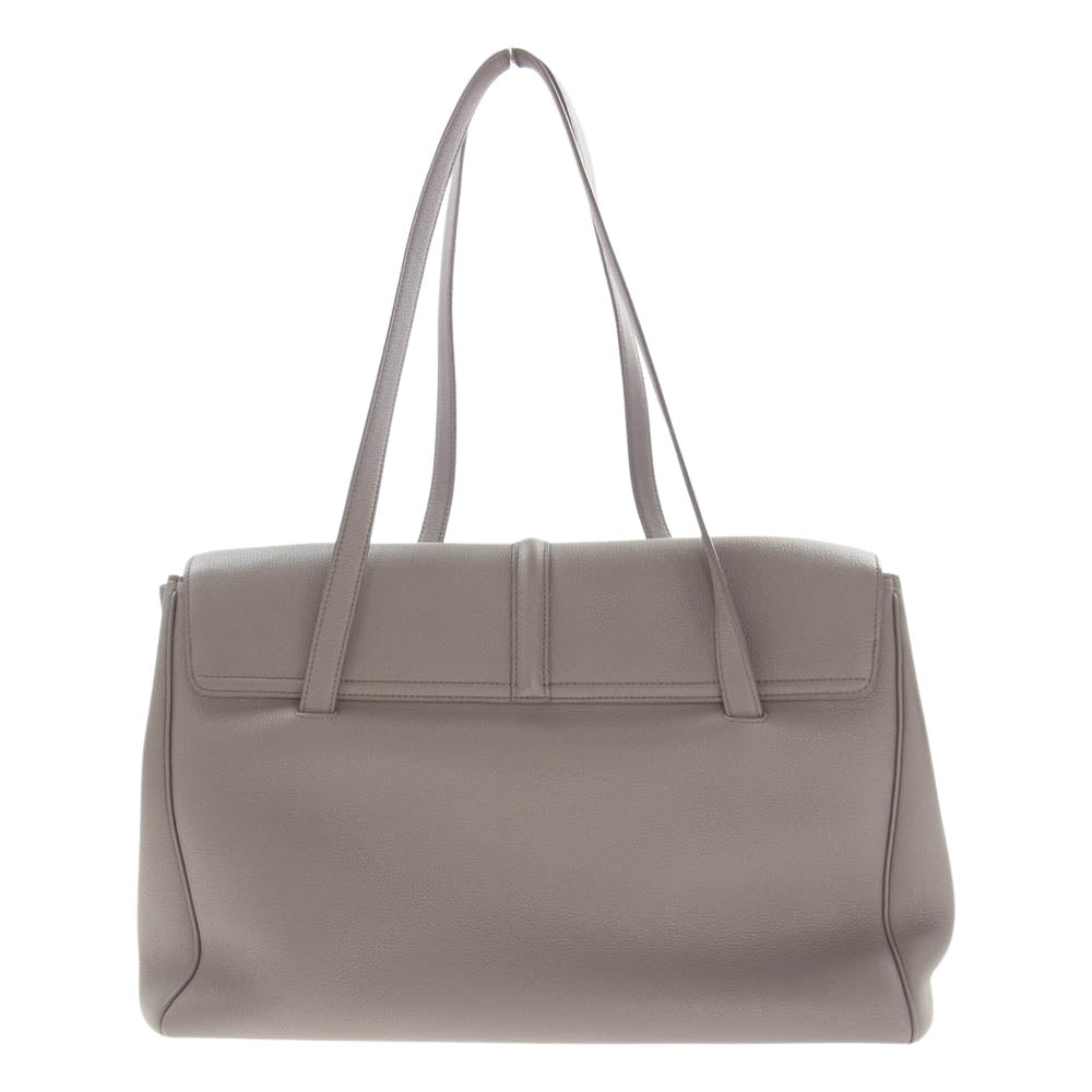 CELINE セリーヌ 194043CR4  16 セーズ ラージ サプルグレインドカーフ ソフト ショルダー バッグ ぺブル グレー系【中古】