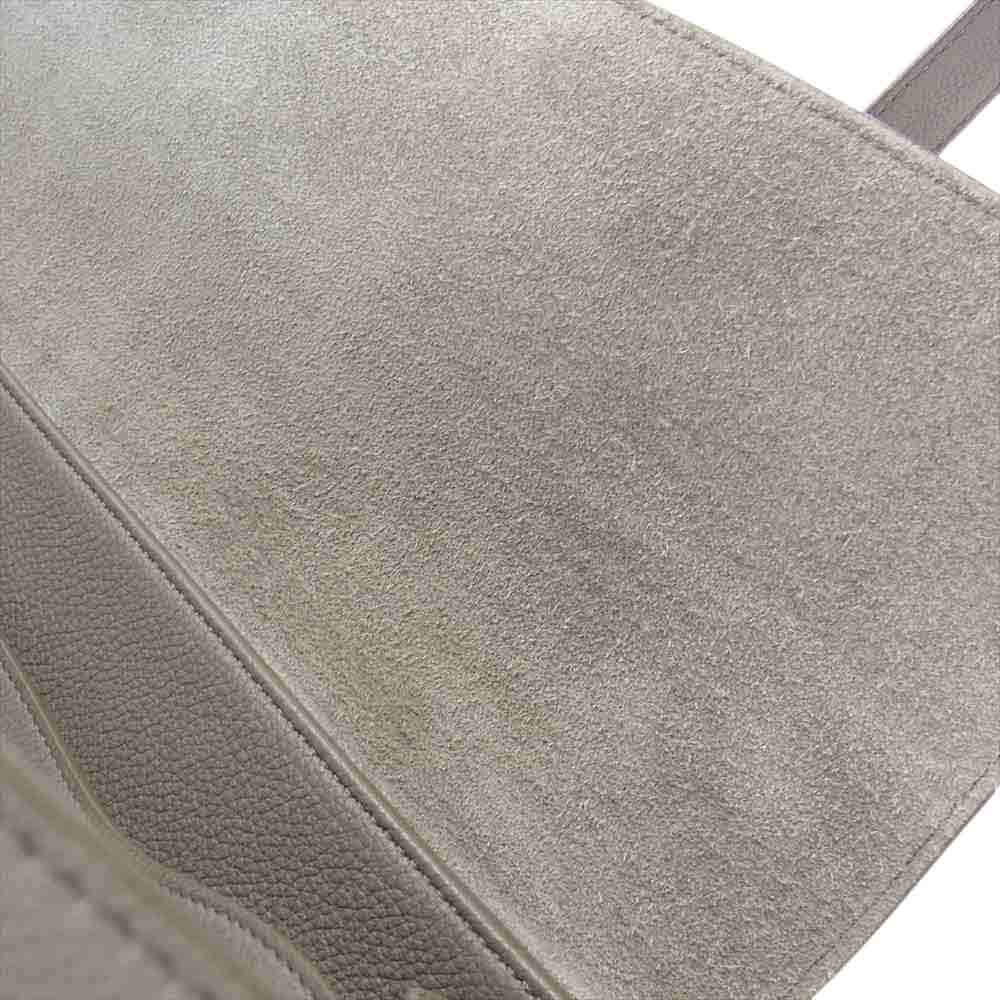 CELINE セリーヌ 194043CR4  16 セーズ ラージ サプルグレインドカーフ ソフト ショルダー バッグ ぺブル グレー系【中古】