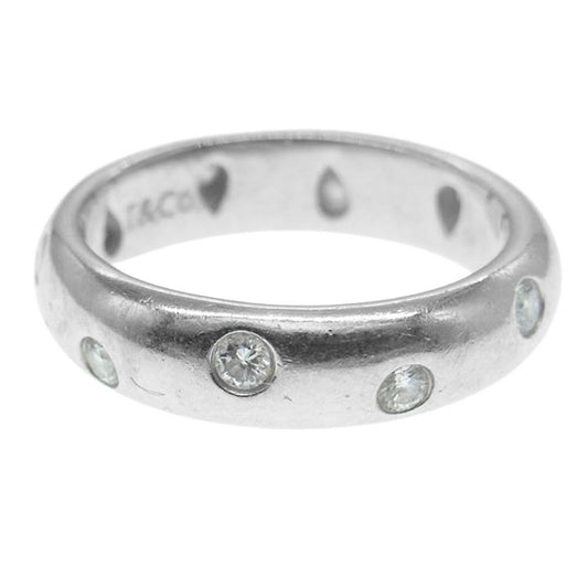 TIFFANY&Co. ティファニー PT950 ダイヤモンド ドッツ リング シルバー系 6.5号【中古】