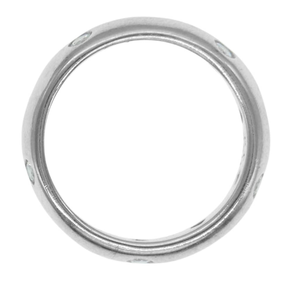 TIFFANY&Co. ティファニー PT950 ダイヤモンド ドッツ リング シルバー系 6.5号【中古】