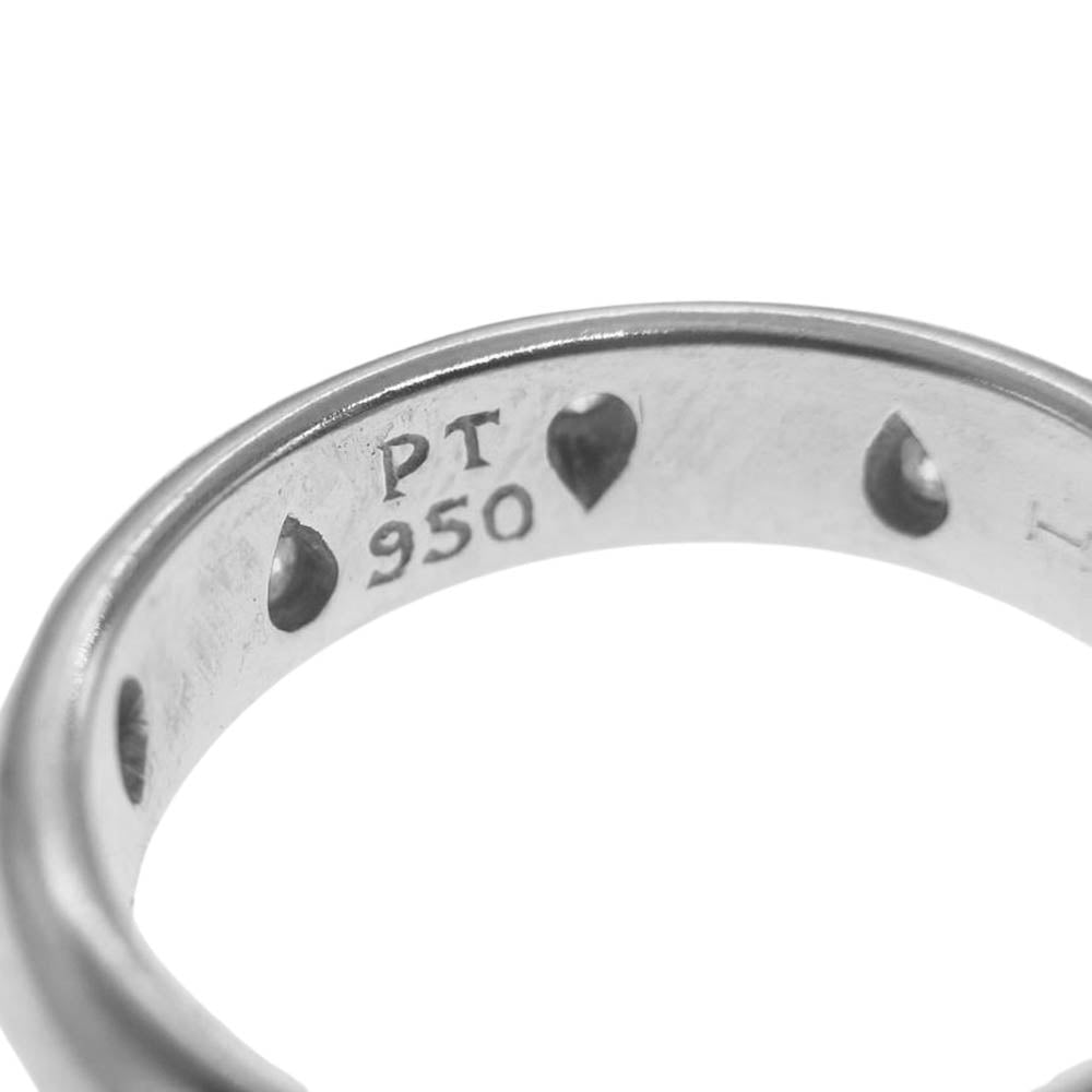 TIFFANY&Co. ティファニー PT950 ダイヤモンド ドッツ リング シルバー系 6.5号【中古】