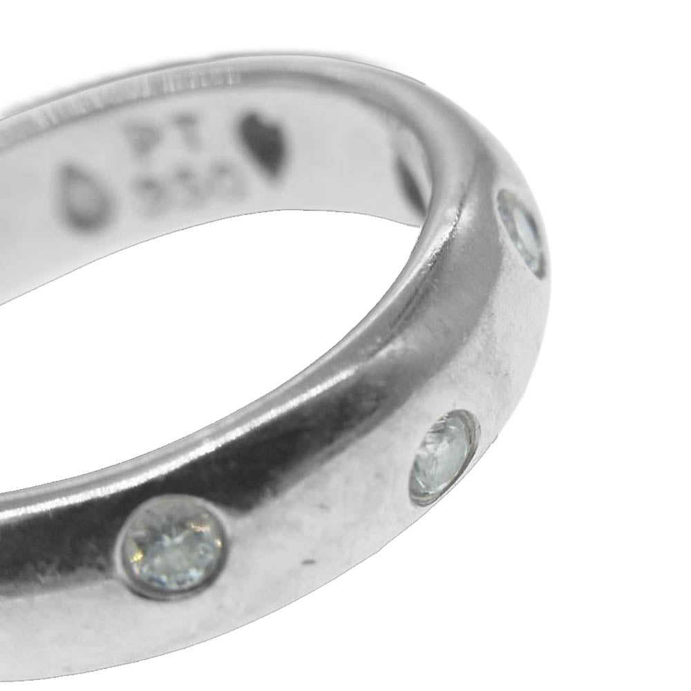 TIFFANY&Co. ティファニー PT950 ダイヤモンド ドッツ リング シルバー系 6.5号【中古】
