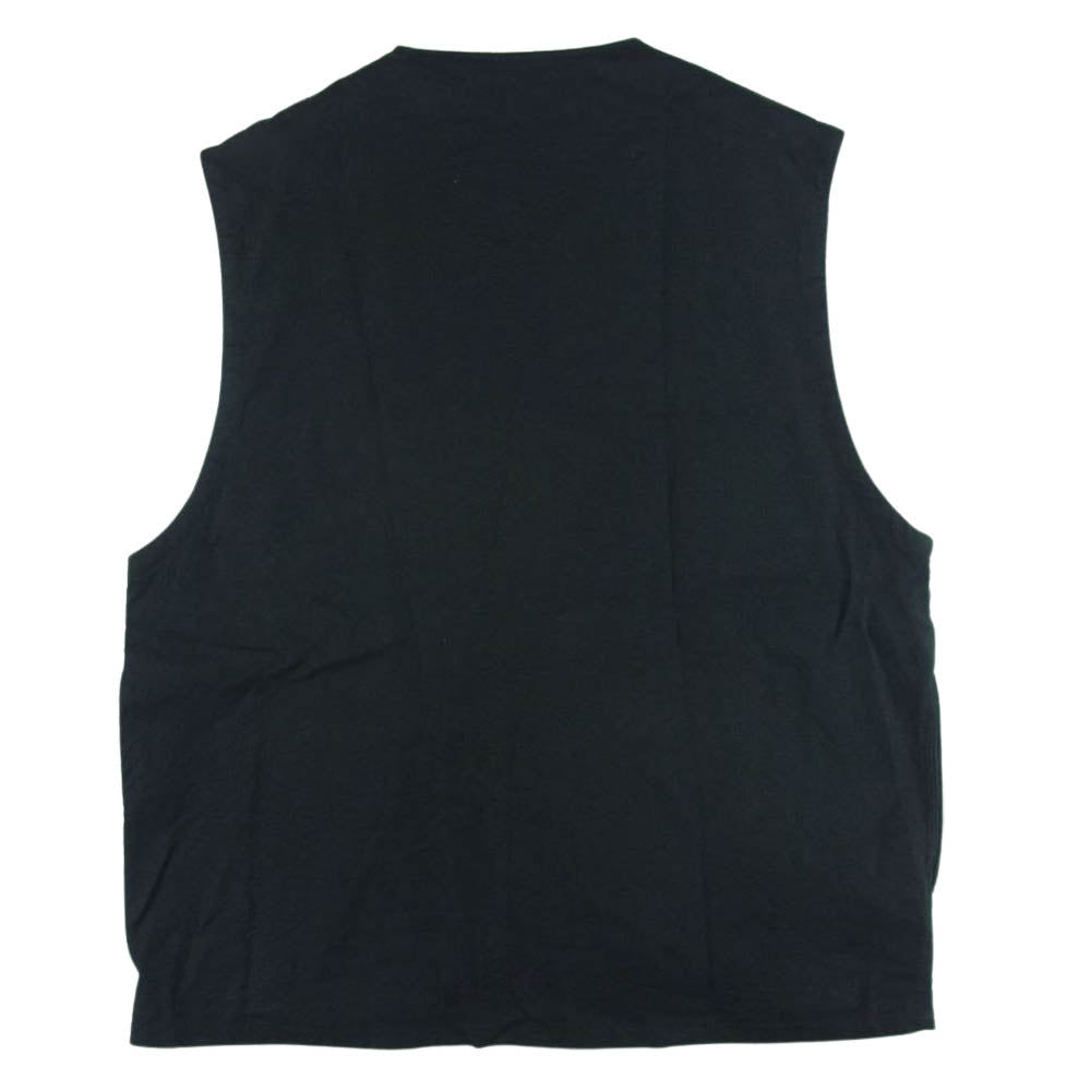 marka マーカ M22A-05BL01A ZIP UP VEST SILK LINEN TWILL シルクリネン ツイル ジップアップ ベスト ブラック系 2【中古】