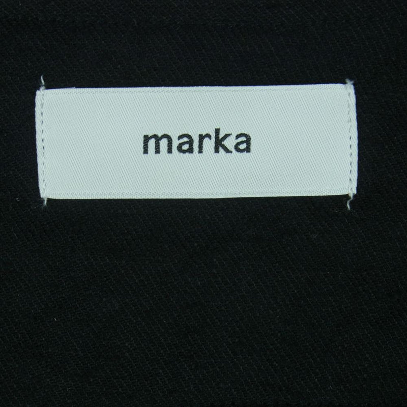 marka マーカ M22A-05BL01A ZIP UP VEST SILK LINEN TWILL シルクリネン ツイル ジップアップ ベスト ブラック系 2【中古】