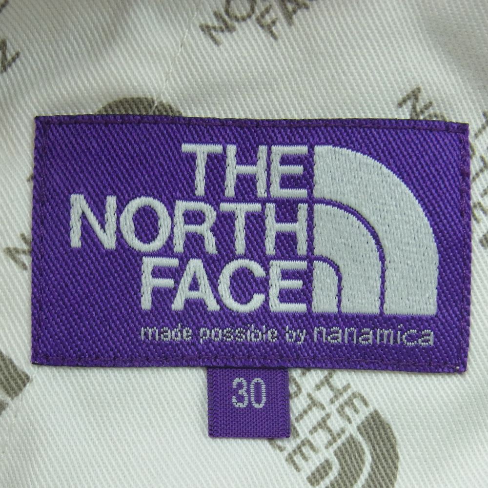 THE NORTH FACE ノースフェイス NT5052N PURPLE LABEL Stretch Twill Wide Tapered Pants パープルレーベル ストレッチ ツイル ワイド テーパード パンツ オフホワイト系 30【中古】