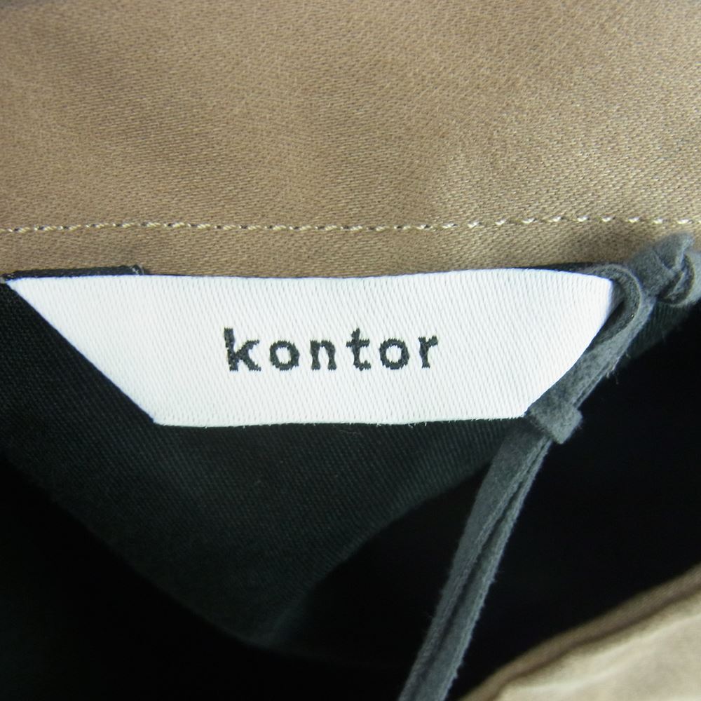 コントール KON-GD02223 BRUSHED COTTON BIG TOTE ブラッシュド コットン ビッグ トート バッグ ベージュ系 FREE【新古品】【未使用】【中古】