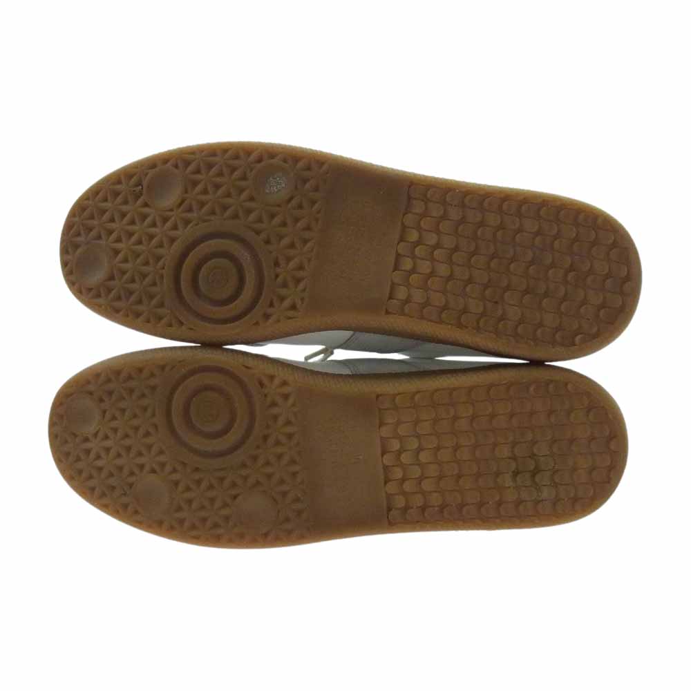 MAISON MARGIELA メゾンマルジェラ 22 ジャーマントレーナー レザー ローカット スニーカー ベージュ系 40【美品】【中古】