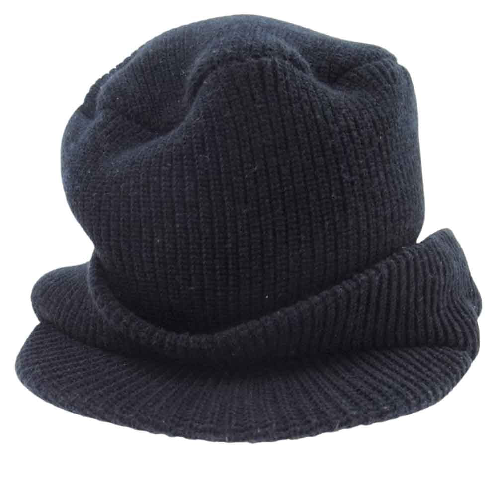 TENDERLOIN テンダーロイン T-JEEP CAP ツバ付き ニット キャップ ネイビー系【中古】