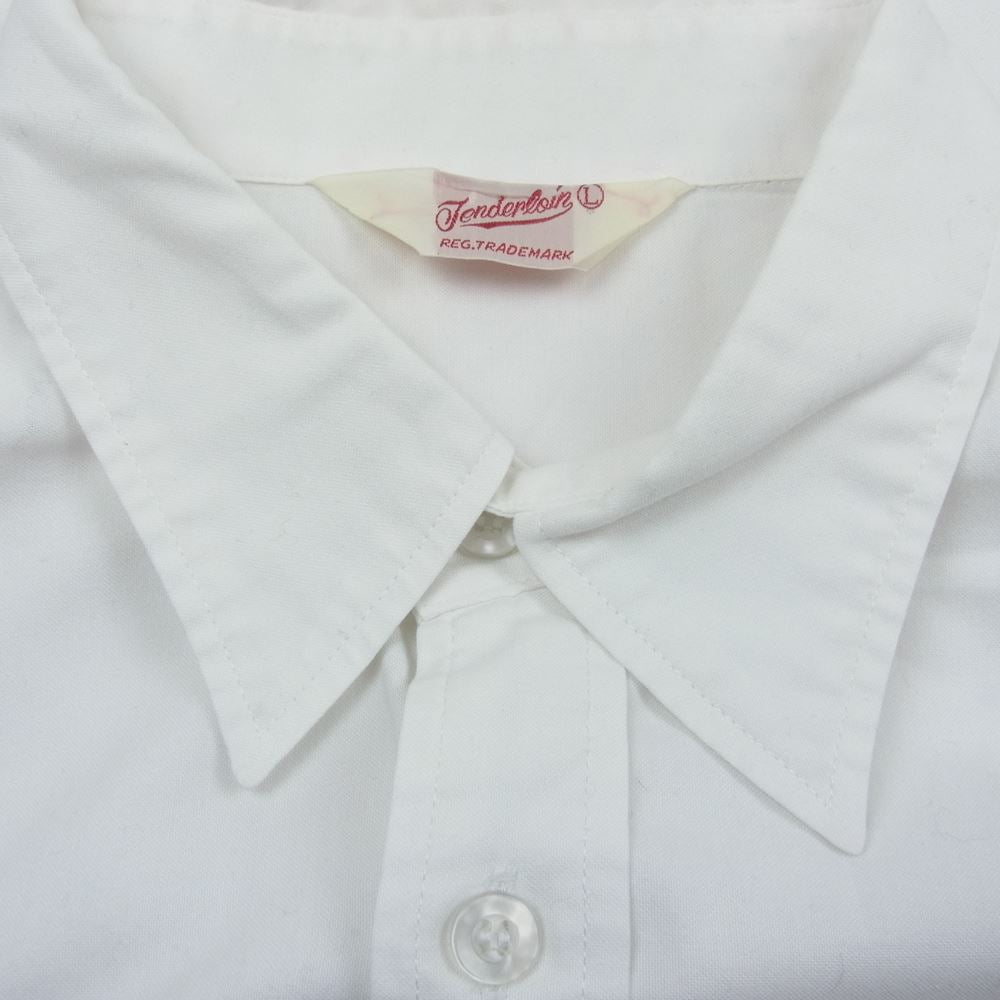 TENDERLOIN テンダーロイン T-WORK SHT U ワーク シャツ ホワイト系 L【中古】
