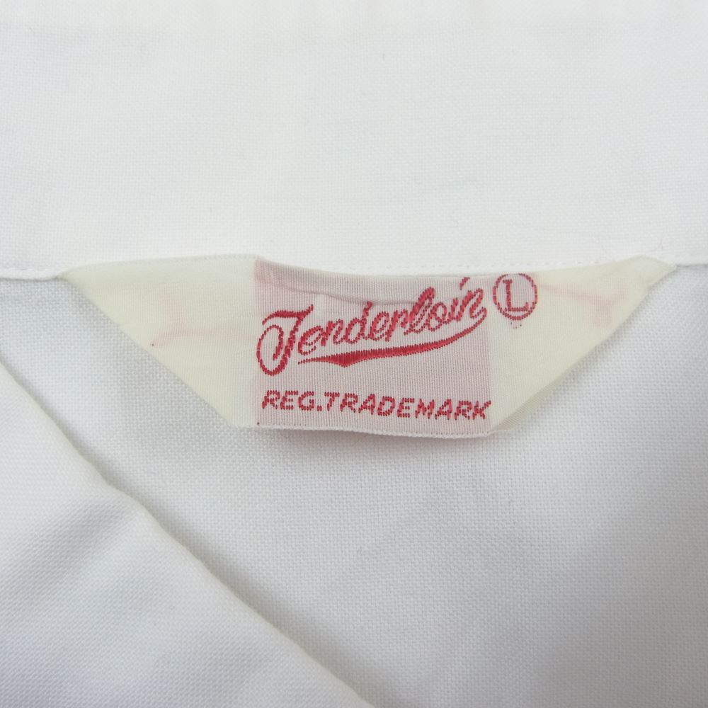 TENDERLOIN テンダーロイン T-WORK SHT U ワーク シャツ ホワイト系 L【中古】