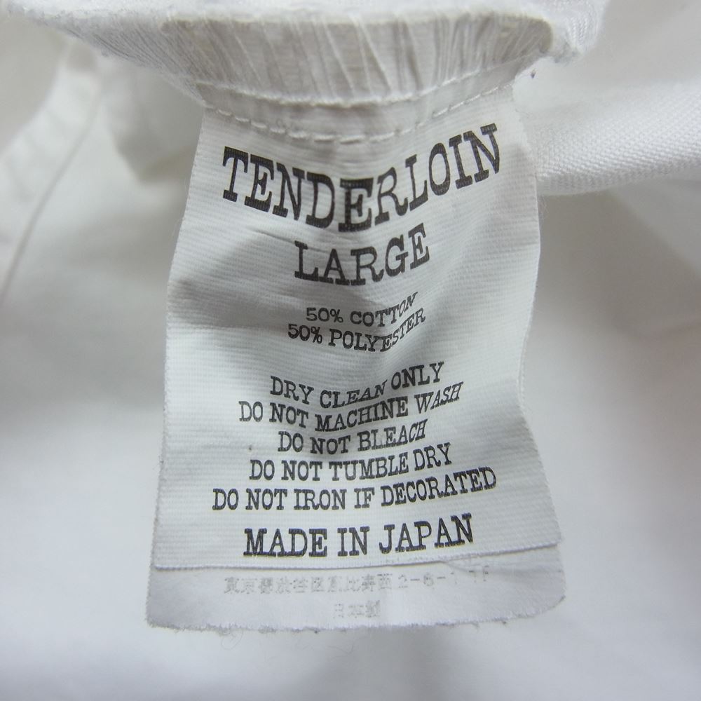 TENDERLOIN テンダーロイン T-WORK SHT U ワーク シャツ ホワイト系 L【中古】