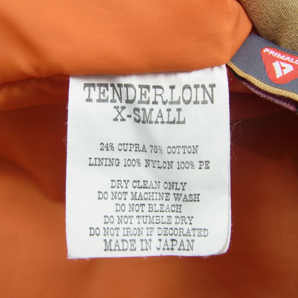 TENDERLOIN テンダーロイン T-FIELD JKT フィールド ジャケット 中綿 ジャケット ベージュ系 XS【中古】