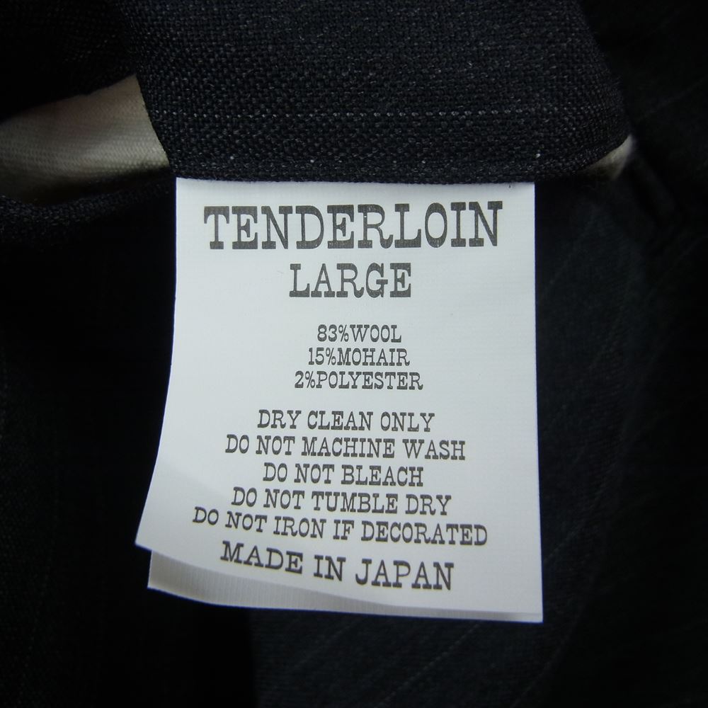 TENDERLOIN テンダーロイン S.W PNT スラックス ストライプ グレー系 L【中古】