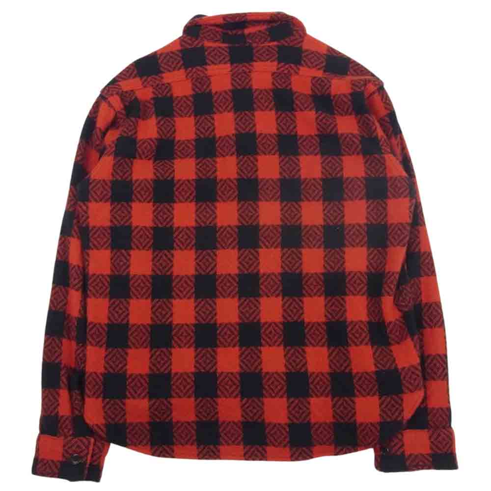 TENDERLOIN テンダーロイン T-BUFFALO SHT JKT バッファロー チェック ウール シャツ ジャケット ブラック系 レッド系 S【中古】