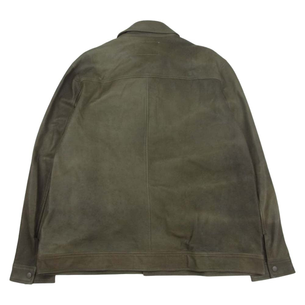 CALEE キャリー 21AW 21AW005SP skin shirt jacket シープスキン シャツ ジャケット グレー系 XL【極上美品】【中古】