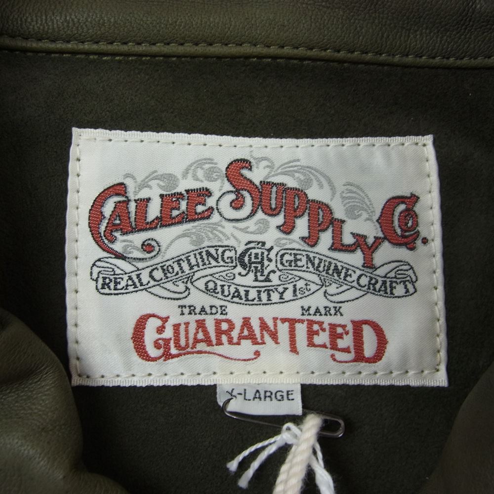 CALEE キャリー 21AW 21AW005SP skin shirt jacket シープスキン シャツ ジャケット グレー系 XL【極上美品】【中古】