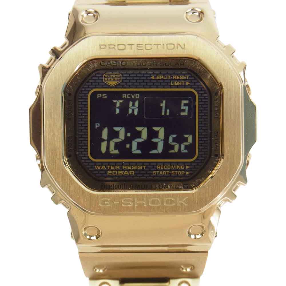 CASIO G-SHOCK カシオ ジーショック GMW-B5000GD-9JF  ソーラー 電波 時計 フルメタル ウォッチ  ゴールド系【美品】【中古】