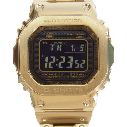 CASIO G-SHOCK カシオ ジーショック GMW-B5000GD-9JF  ソーラー 電波 時計 フルメタル ウォッチ  ゴールド系【美品】【中古】