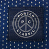 PORTER CLASSIC ポータークラシック SASHIKO SASHI-DOT PONCHO TEE 刺し子 サシコ ドット サシドット ポンチョ Vネック 半袖 Tシャツ カットソー ネイビー系 2【中古】