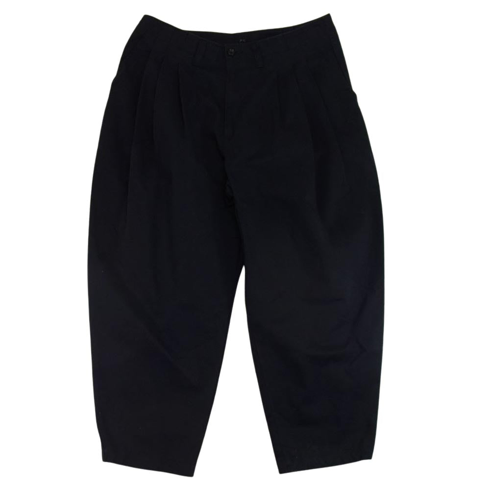 PORTER CLASSIC ポータークラシック 21AW SATCHMO CHINOS サッチモ チノ タック トラウザー スラックス パンツ ネイビー系 L【中古】