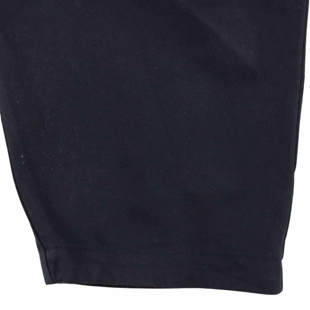 PORTER CLASSIC ポータークラシック 21AW SATCHMO CHINOS サッチモ チノ タック トラウザー スラックス パンツ ネイビー系 L【中古】