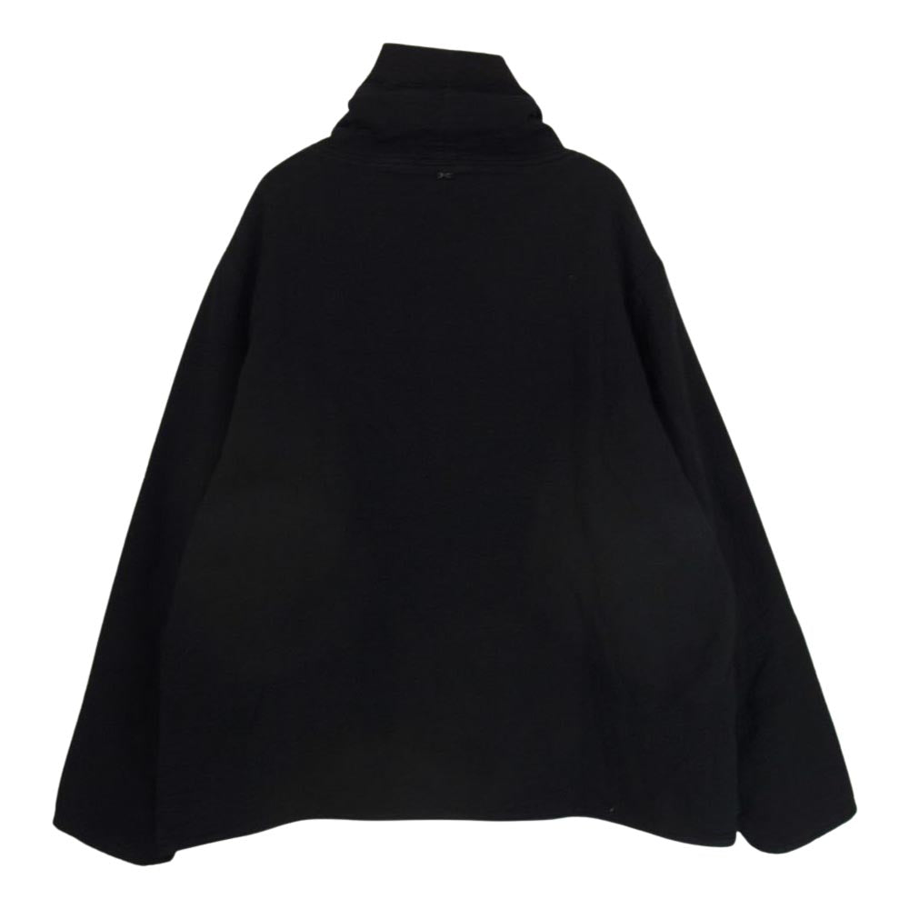 PORTER CLASSIC ポータークラシック 21AW SASHIKO STRETCH BEATNIK TURTLENECK FLEECE LINING 刺し子 サシコ ストレッチ ビートニク タートルネック フリースライニング ブラック系 L【美品】【中古】