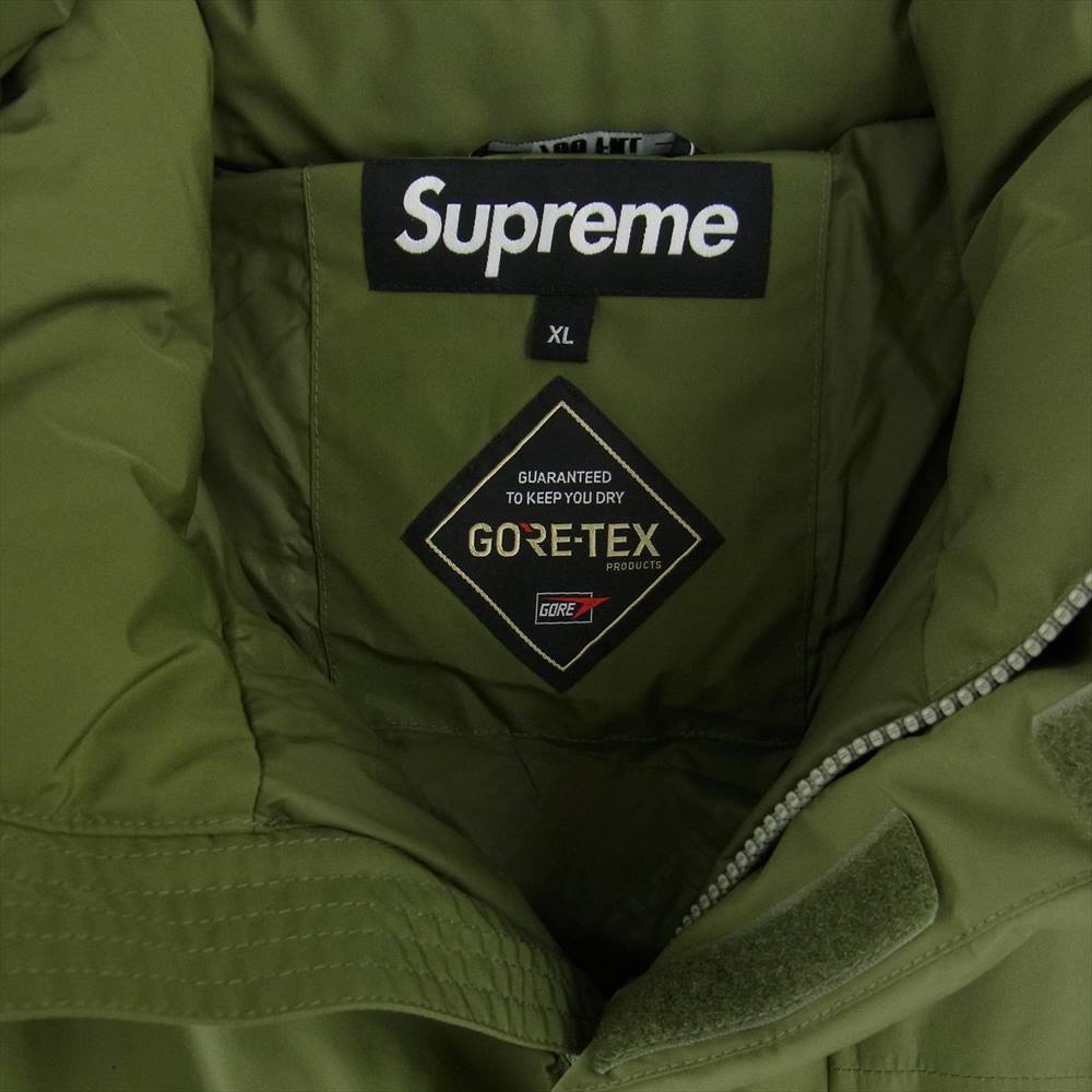 Supreme シュプリーム 22AW GORE-TEX 700-Fill Down Parka ゴアテックス ダウン パーカ ジャケット オリーブ系 XL【極上美品】【中古】