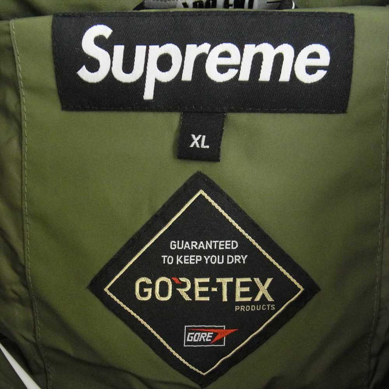 Supreme シュプリーム 22AW GORE-TEX 700-Fill Down Parka ゴアテックス ダウン パーカ ジャケット オリーブ系  XL【極上美品】【中古】