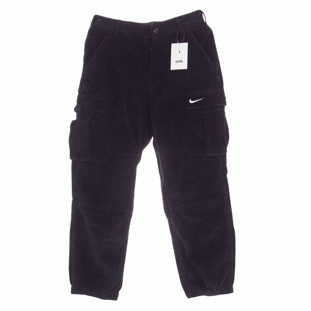Supreme シュプリーム 22SS × NIKE Arc Corduroy Cargo Pant ナイキ コーデュロイ カーゴパンツ ブラック系 S【中古】
