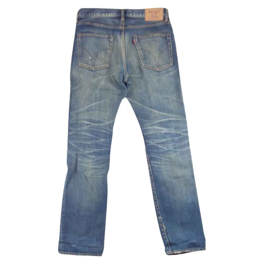HYSTERIC GLAMOUR ヒステリックグラマー 02181AP06  CN加工 スリム ストレート PT デニム パンツ インディゴブルー系 30【中古】