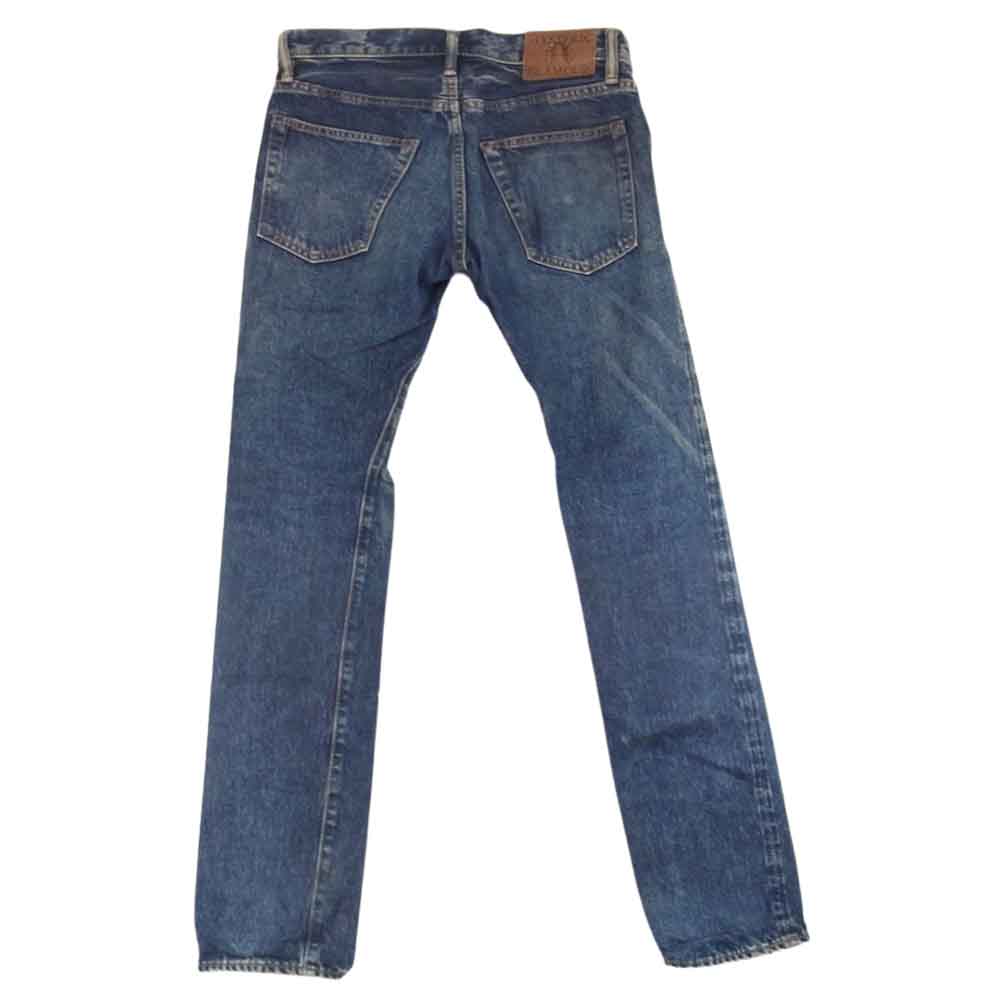 HYSTERIC GLAMOUR ヒステリックグラマー 0203AP06 ウォッシュ加工 スタッズ デニム パンツ インディゴブルー系 28【中古】