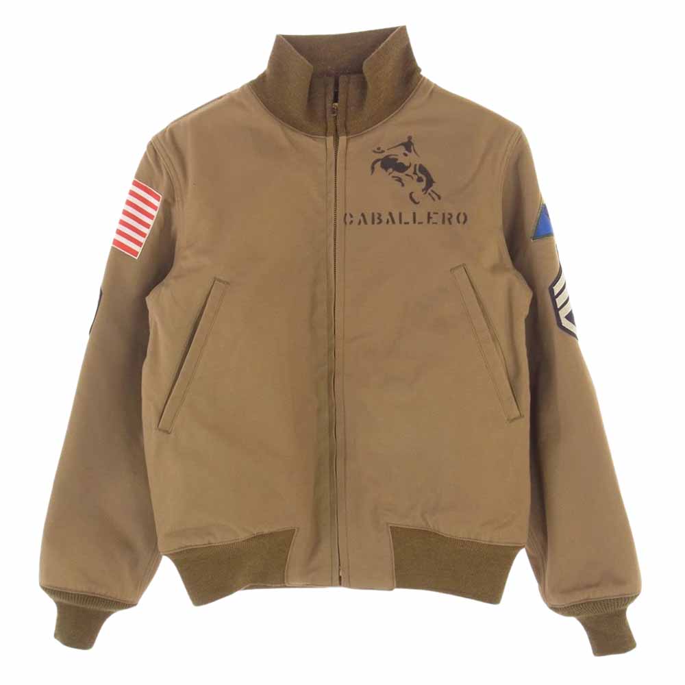 The REAL McCOY'S ザリアルマッコイズ 14AW TA7101 TAMIYA タミヤ TANKERS CABALLERO タンカース キャバレロ ジャケット ベージュ系 XS【美品】【中古】