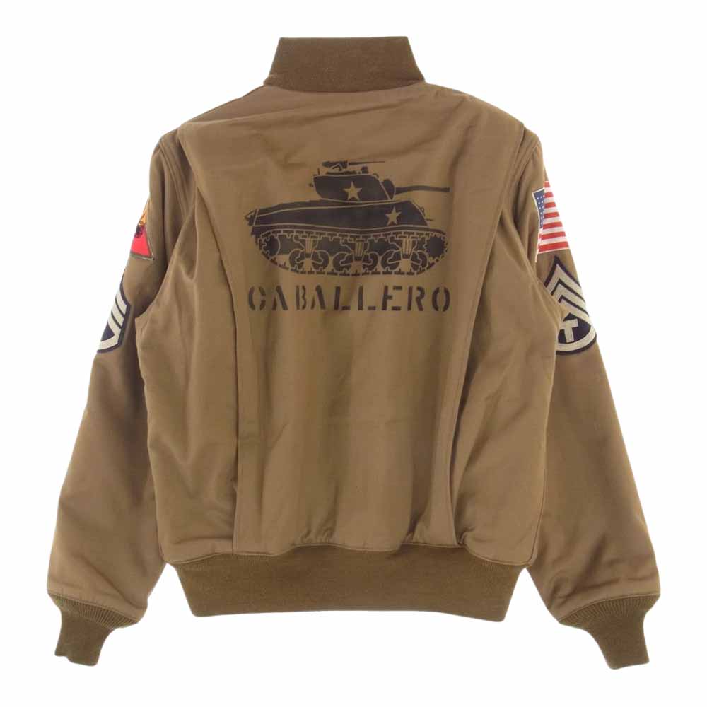 The REAL McCOY'S ザリアルマッコイズ 14AW TA7101 TAMIYA タミヤ TANKERS CABALLERO タンカース キャバレロ ジャケット ベージュ系 XS【美品】【中古】