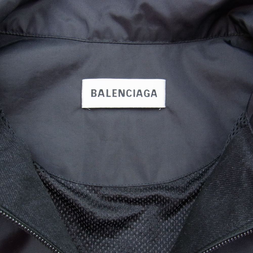 BALENCIAGA バレンシアガ 18AW 529213 TBQ03 トラック ジャケット ブラック系 ホワイト系 36【中古】