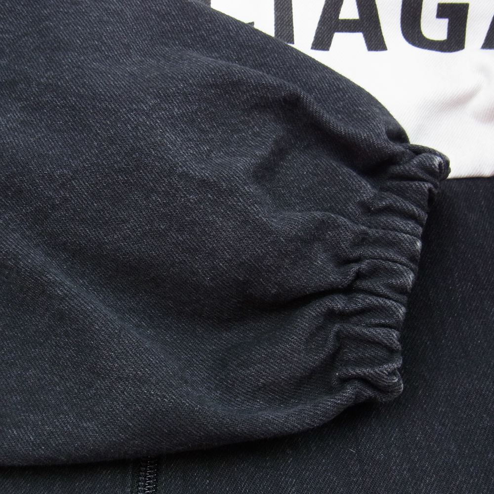 BALENCIAGA バレンシアガ 18AW 529213 TBQ03 トラック ジャケット ブラック系 ホワイト系 36【中古】