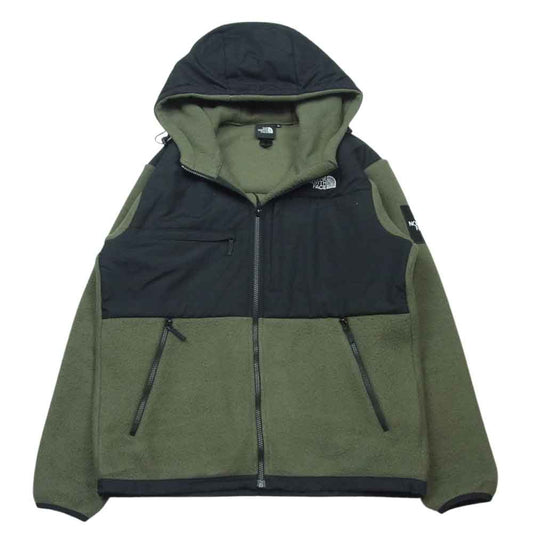 THE NORTH FACE ノースフェイス NA72052 DENALI HOODIE デナリ フーディ フリース パーカー ブラック系 グレイッシュカーキ系 L【中古】