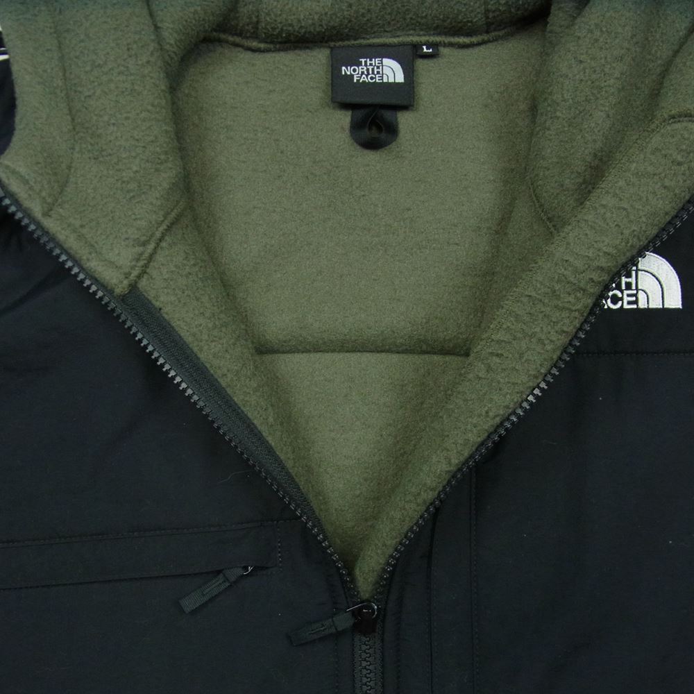 THE NORTH FACE ノースフェイス NA72052 DENALI HOODIE デナリ フーディ フリース パーカー ブラック系 グレイッシュカーキ系 L【中古】