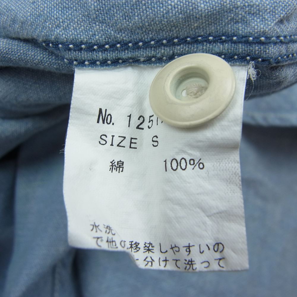 HYSTERIC GLAMOUR ヒステリックグラマー 1251AH01 ×PLAYBOY プレイボーイ 1251AH01 デニム シャツ インディゴブルー系 S【中古】