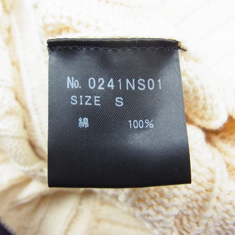 HYSTERIC GLAMOUR ヒステリックグラマー 0241NS01 Vネック ケーブル ニット セーター オフホワイト系 S【中古】
