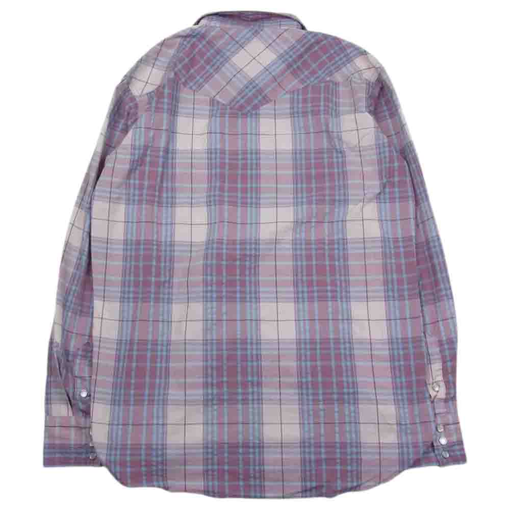 HYSTERIC GLAMOUR ヒステリックグラマー 02201AH03 スカル刺繍 ウエスタン シャツ ピンク系 L【中古】
