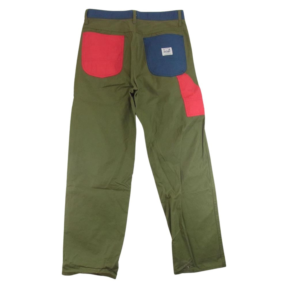 HYSTERIC GLAMOUR ヒステリックグラマー 02191AP01 クレイジー カラー コットン パンツ カーキ系 S【中古】