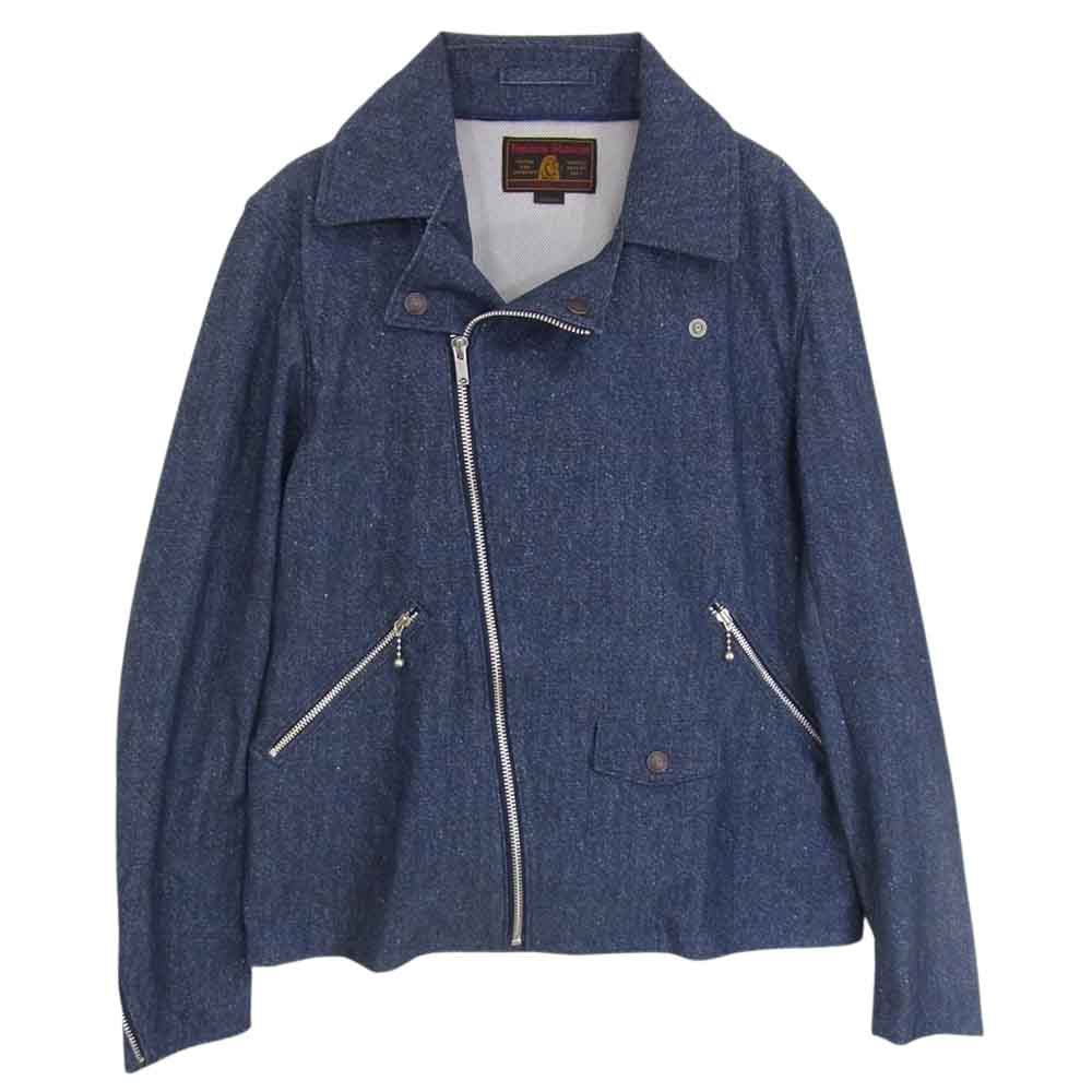 HYSTERIC GLAMOUR ヒステリックグラマー 02171AB01 ダブル ライダース ジャケット ネイビー系 M【中古】