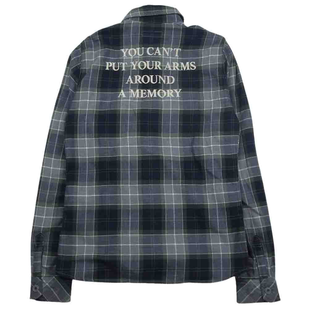 HYSTERIC GLAMOUR ヒステリックグラマー 4AH-1821 コットン ミリタリー チェック 長袖 シャツ グレー グレー系 S【中古】