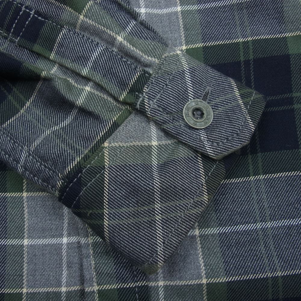 HYSTERIC GLAMOUR ヒステリックグラマー 4AH-1821 コットン ミリタリー チェック 長袖 シャツ グレー グレー系 S【中古】