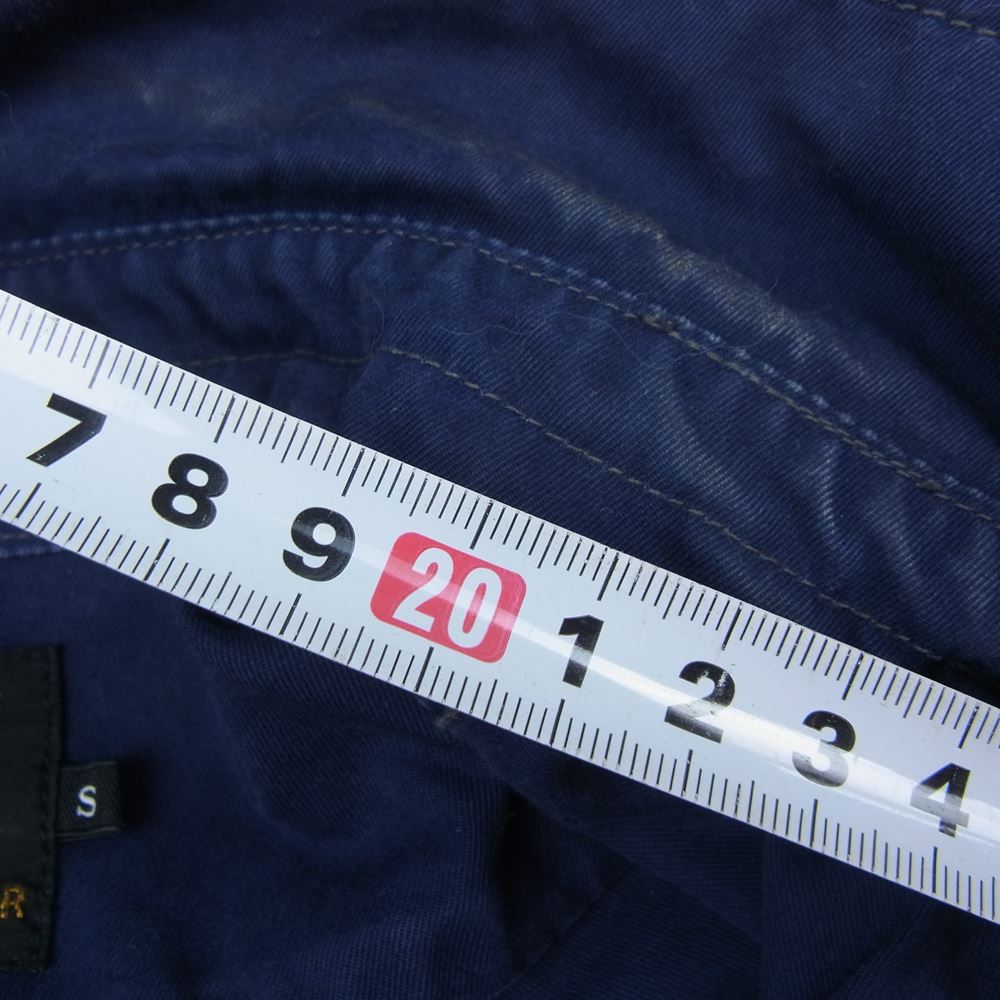 HYSTERIC GLAMOUR ヒステリックグラマー 0251AH05 ガールズワッペン ミリタリー ワーク 長袖 シャツ ネイビー系 S【中古】