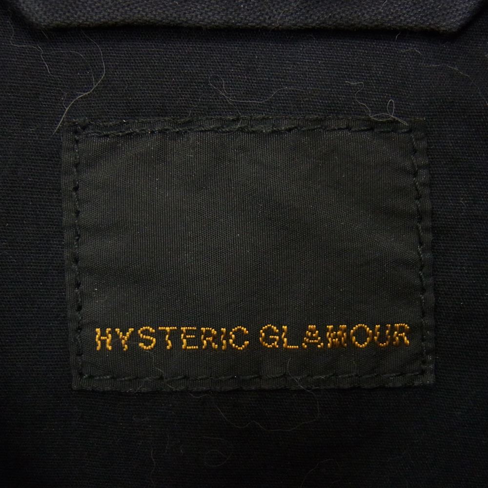 HYSTERIC GLAMOUR ヒステリックグラマー 0223AB10 襟コーデュロイ ミリタリー ジャケット ブラック系 S【中古】